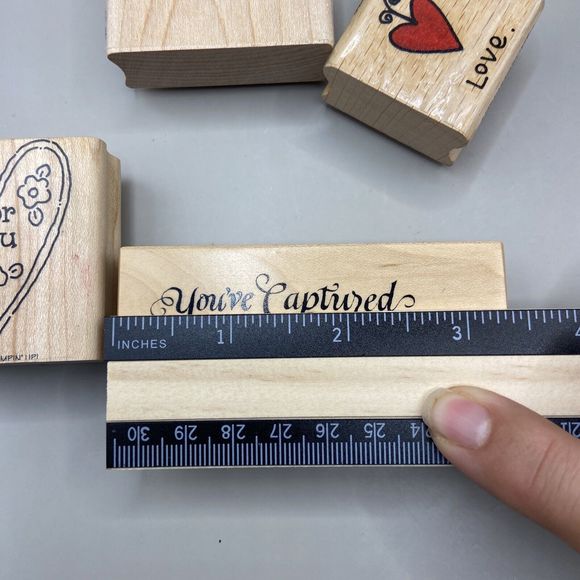 Rubber Stamp Lot of 6 ~ Heart/Love/Romance Theme Vintage Stampin' Up Scrapbook - Picture 9 of 10